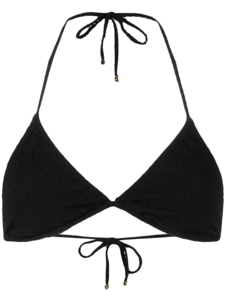 Nanushka triangle bikini top - Black Cover