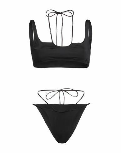 Off-white Woman Bikini Black Polyester, Elastane Cover