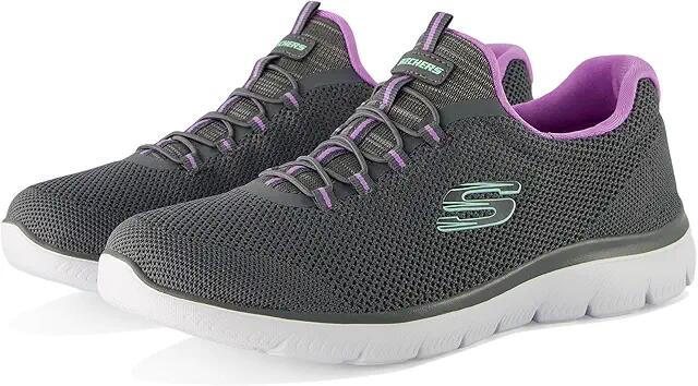 SKECHERS Summits-Cool Classic (Charcoal/Lavender) Women's Shoes Cover