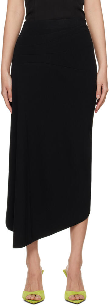 Gauge81 Black Lange Midi Skirt Cover