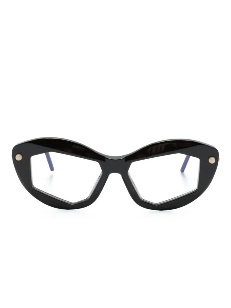 Kuboraum P16 cat-eye frame glasses - Black Cover