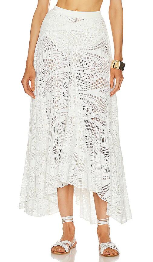 PatBO Lace Beach Skirt in White Cover