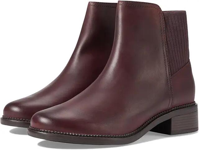 Clarks Maye Palm (Bordeaux Leather) Women's Boots Cover