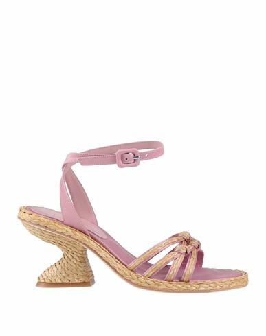 Paloma Barceló Woman Espadrilles Pastel pink Textile fibers Cover