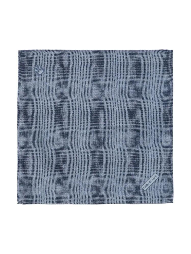 Corneliani silk pocket square - Blue Cover