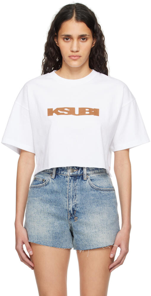 Ksubi White Sott Tan Oh G Crop T-Shirt Cover