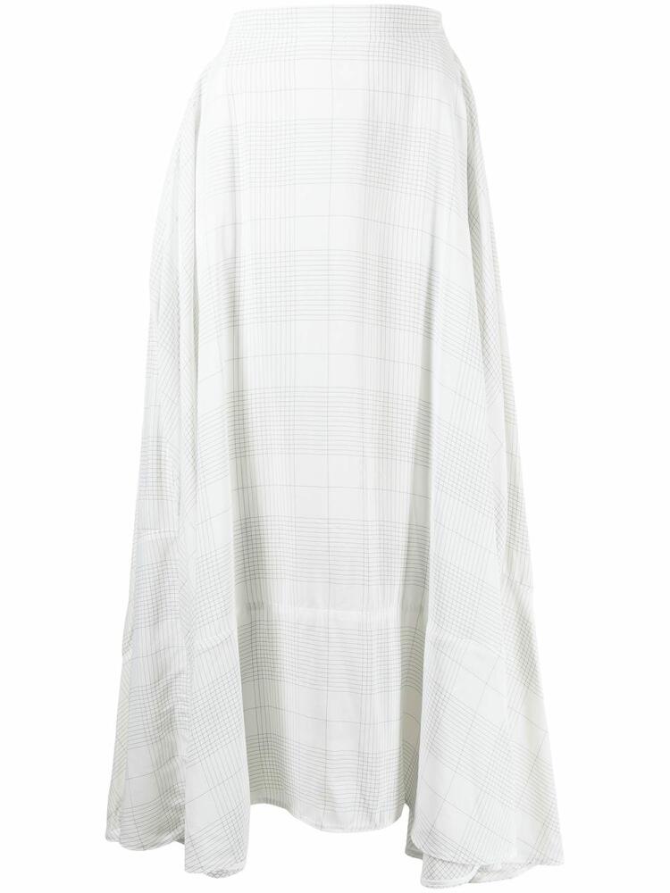 Maticevski famous check silk skirt - White Cover