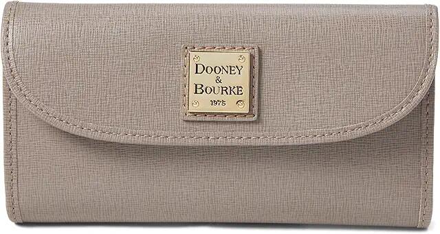 Dooney & Bourke Saffiano Continental Clutch (Taupe) Handbags Cover