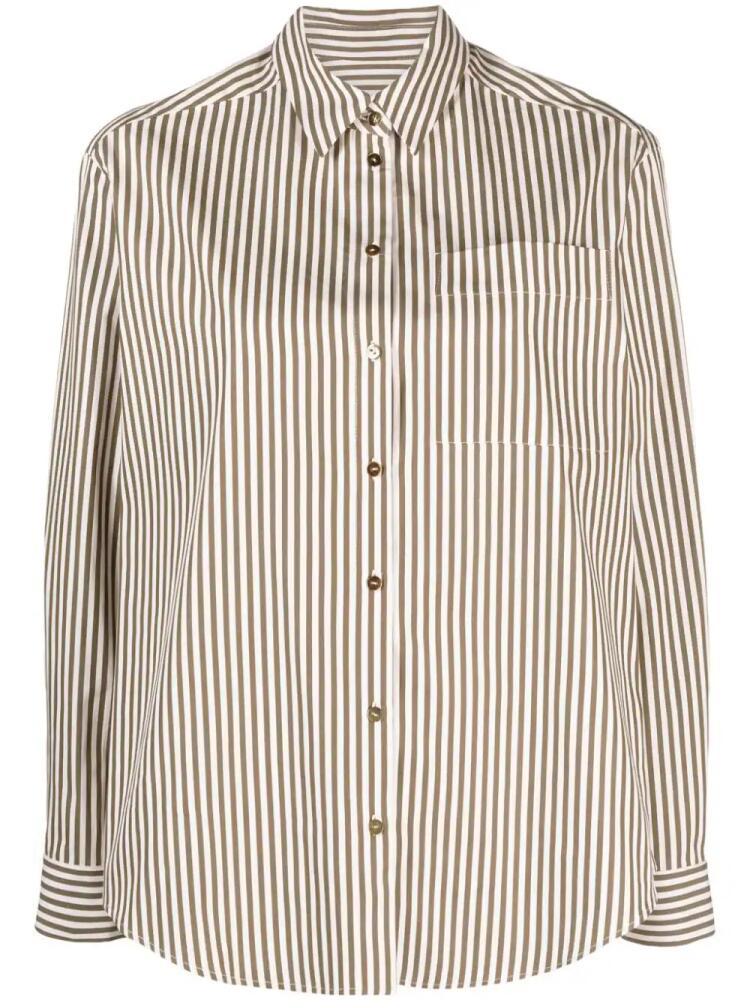 Claudie Pierlot classic-collar striped shirt - Brown Cover