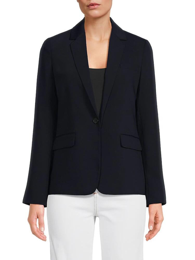 Vince Women's Single Breasted Blazer - Coastal Blue Cover