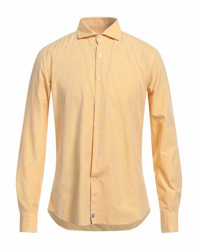 Sonrisa Man Shirt Yellow Cotton, Lyocell Cover