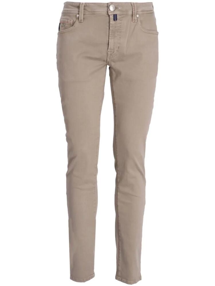 Sartoria Tramarossa Leonardo mid-rise slim-fit jeans - Neutrals Cover