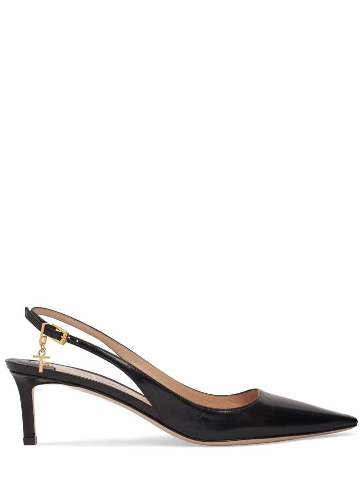 TOM FORD 55mm Angelina Leather Slingback Pumps Cover