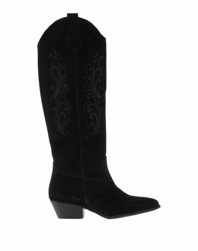 Ottod'ame Woman Boot Black Leather Cover