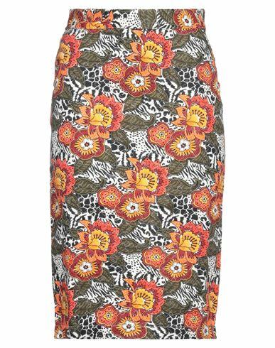 Connor & Blake Woman Midi skirt Orange Viscose Cover