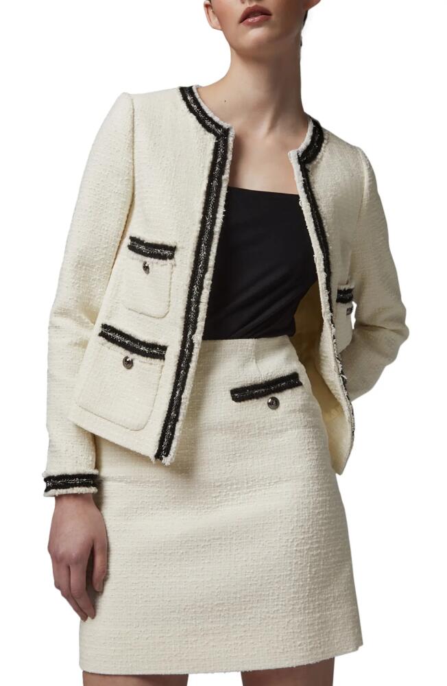 LK Bennett Charlee Tweed Jacket in Cream Cover