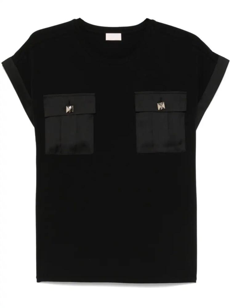 LIU JO chest-pockets T-shirt - Black Cover