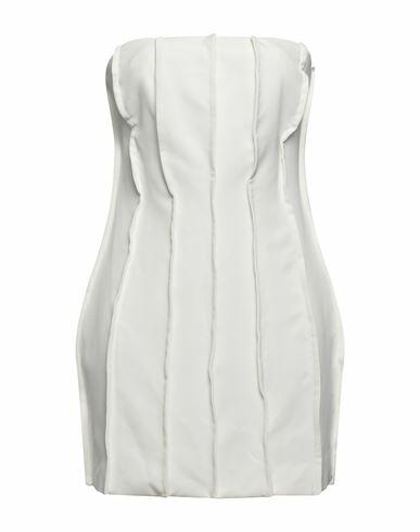 Les Bourdelles Des Garçons Woman Mini dress White Polyester, Elastane Cover