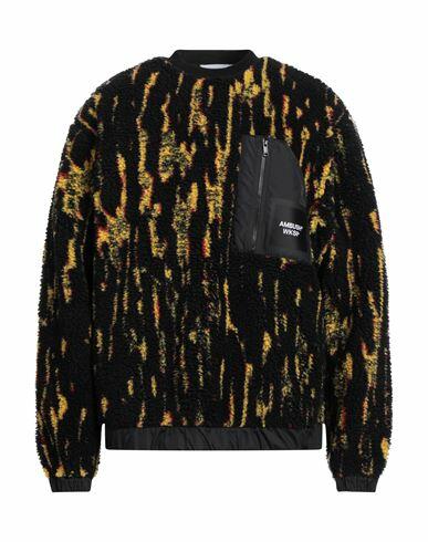 Ambush Man Sweatshirt Black Polyester, Acrylic, Polyurethane, Cotton Cover