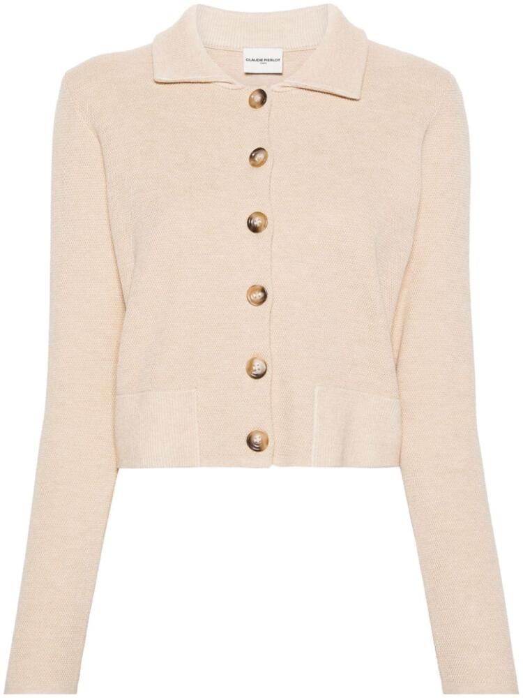 Claudie Pierlot Maniobis cropped cardigan - Neutrals Cover