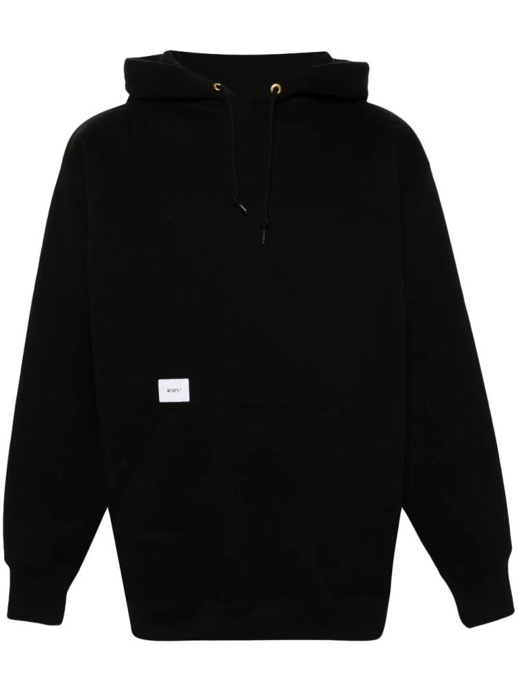 WTAPS Cut & Sew embroidered hoodie - Black Cover