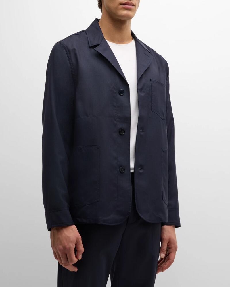 Officine Generale Men's Sycamore Fresco Wool Jacket Cover