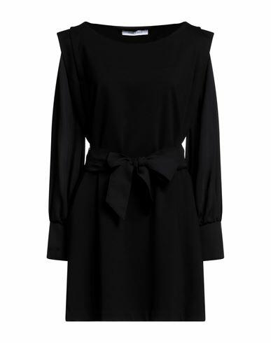 Emma & Gaia Woman Mini dress Black Viscose, Polyamide, Elastane, Polyester Cover