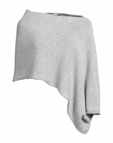 Iesse Woman Cape Light grey Polyamide, Wool, Viscose, Cashmere Cover