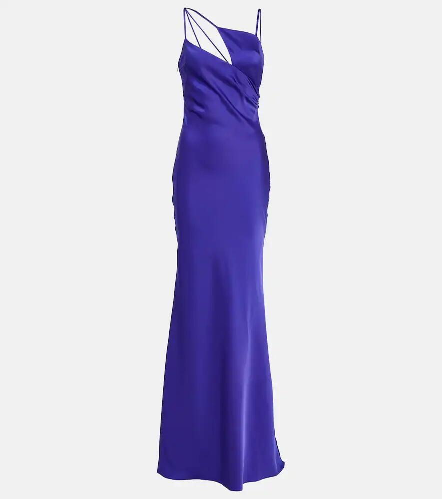 The Attico Melva satin slip gown Cover