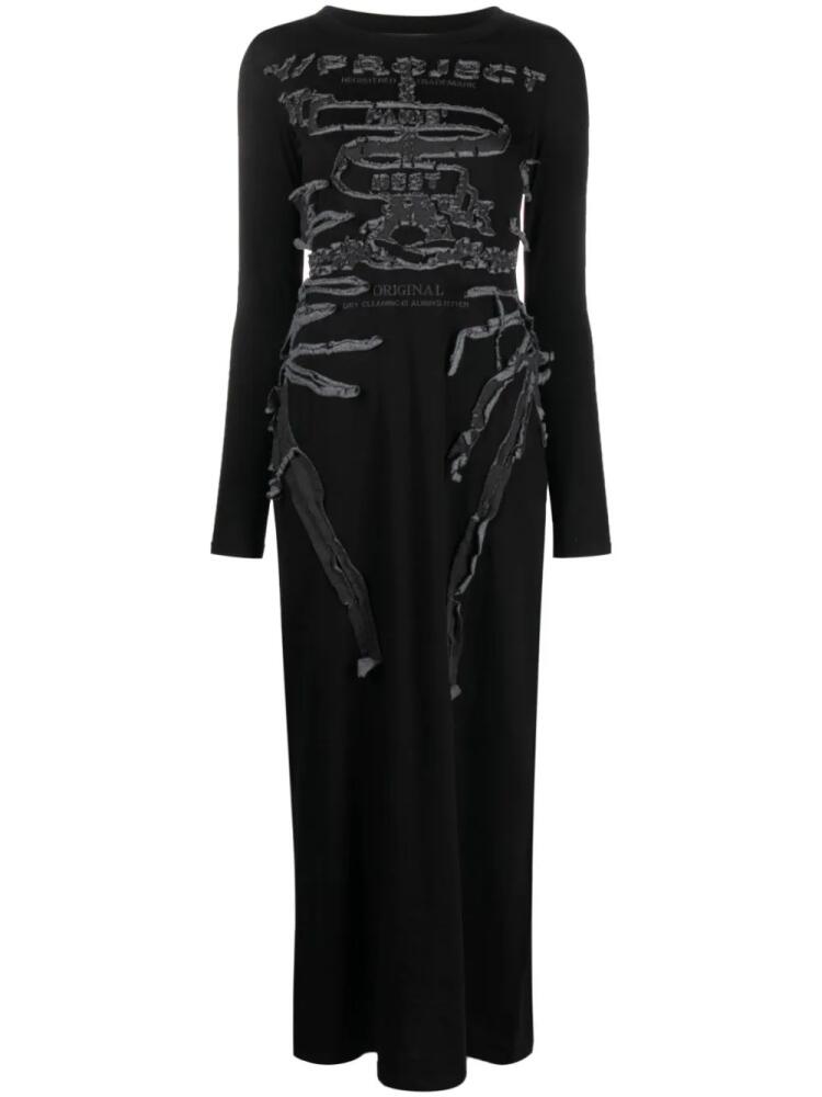 Y/Project Paris' Best patch jersey dress - Black Cover