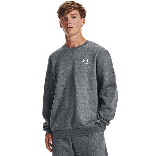 Under Armour Essential Fleece Crew - Mens Pitch Grey Heather/White Cover