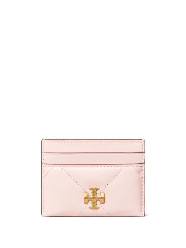 Tory Burch Kira diamond-quilted card holder - Pink Cover