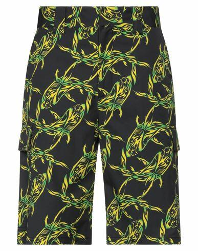 Msgm Man Shorts & Bermuda Shorts Black Cotton Cover