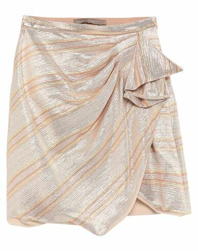 Simona Corsellini Woman Mini skirt Gold Silk, Metallic fiber Cover