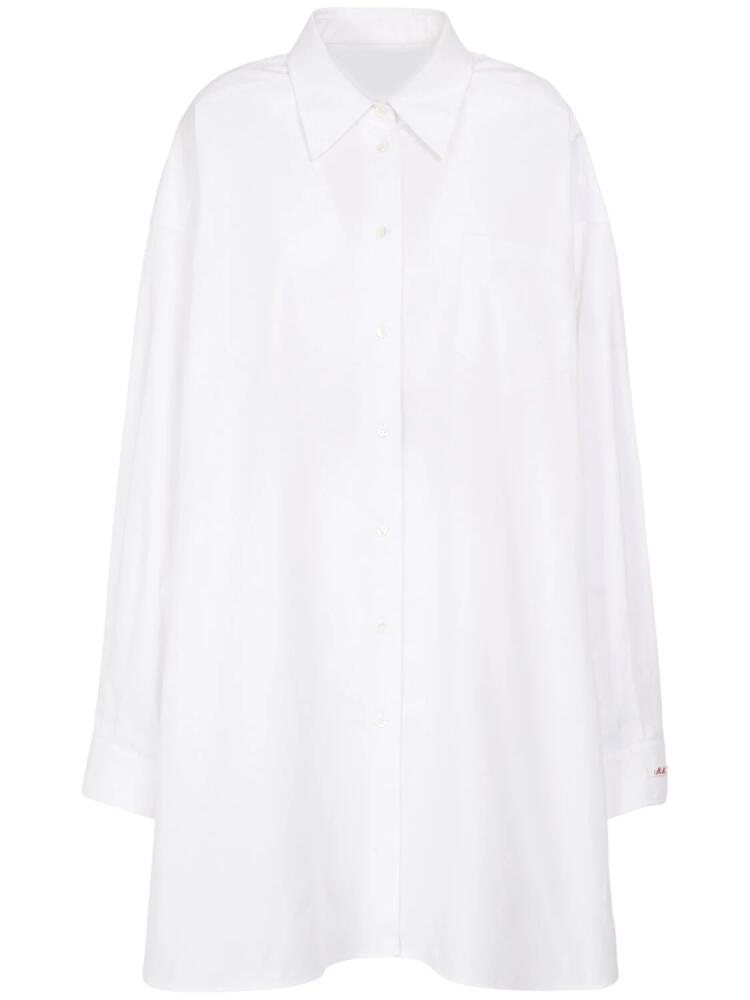 MAISON MARGIELA Cotton Poplin Long Shirt Cover