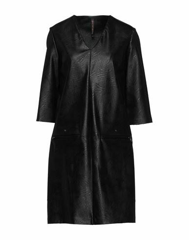 Manila Grace Woman Mini dress Black Viscose, Polyurethane Cover