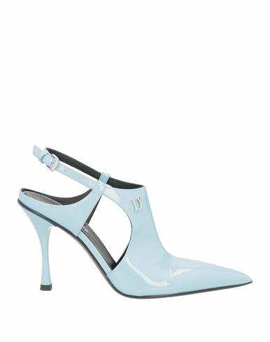 Dsquared2 Woman Pumps Sky blue Soft Leather Cover