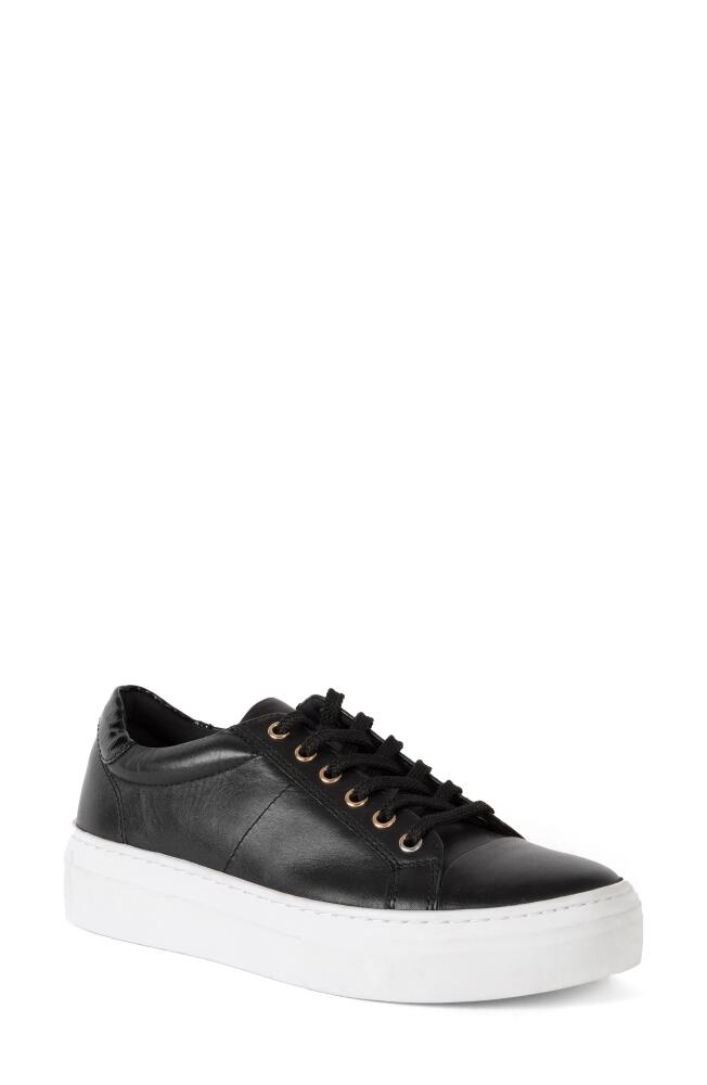 Vagabond Shoemakers Zoe Platform Sneaker in Black/Black Leather Cover