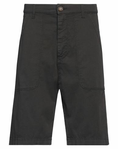 Dirk Bikkembergs Man Shorts & Bermuda Shorts Black Cotton, Elastane Cover