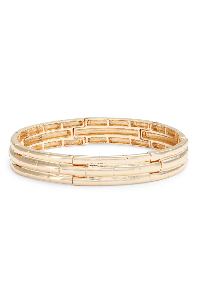 Nordstrom Bamboo Link Stretch Bracelet in Gold Cover