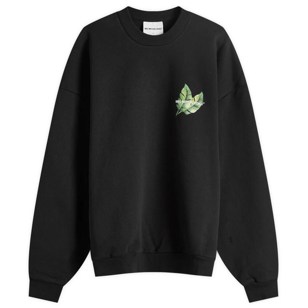 MKI Men's Leaf Crew Sweat in Black Cover