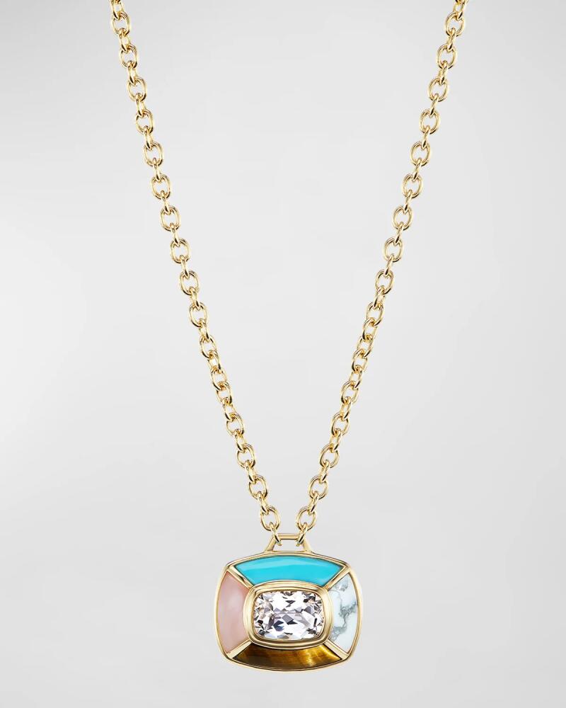 Emily P. Wheeler Mini Patchwork Necklace in 18K Yellow Gold and Topaz, 16"L Cover