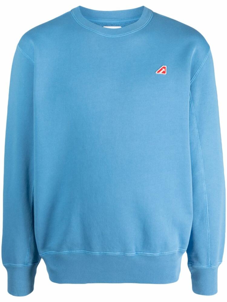 Autry logo-patch cotton sweatshirt - Blue Cover