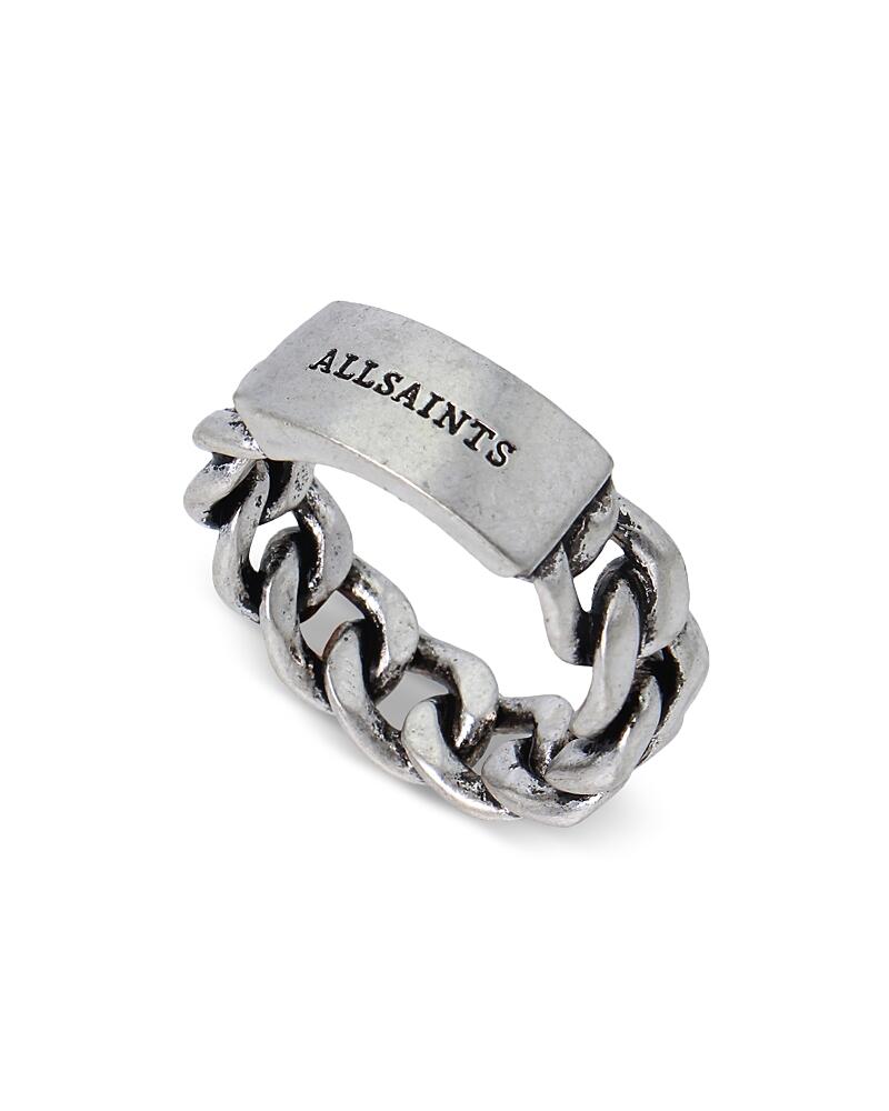 Allsaints Curb Chain Band Ring in Sterling Silver Cover