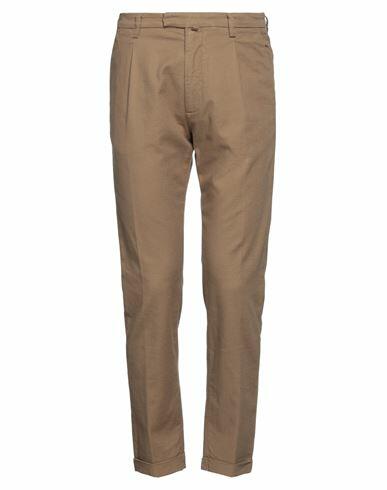 Officina 36 Man Pants Sand Cotton, Elastane Cover