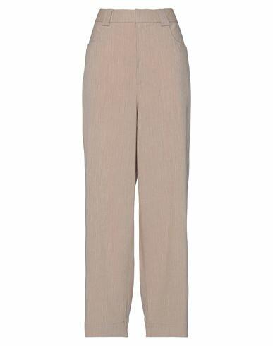 Ganni Woman Pants Beige Viscose, Polyester, Elastane Cover