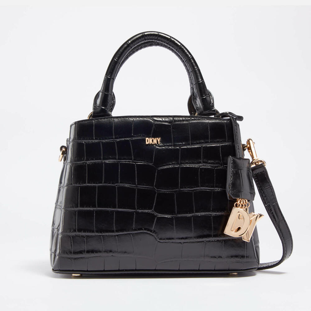 DKNY Paige Croc-Effect Leather Crossbody Satchel Bag Cover