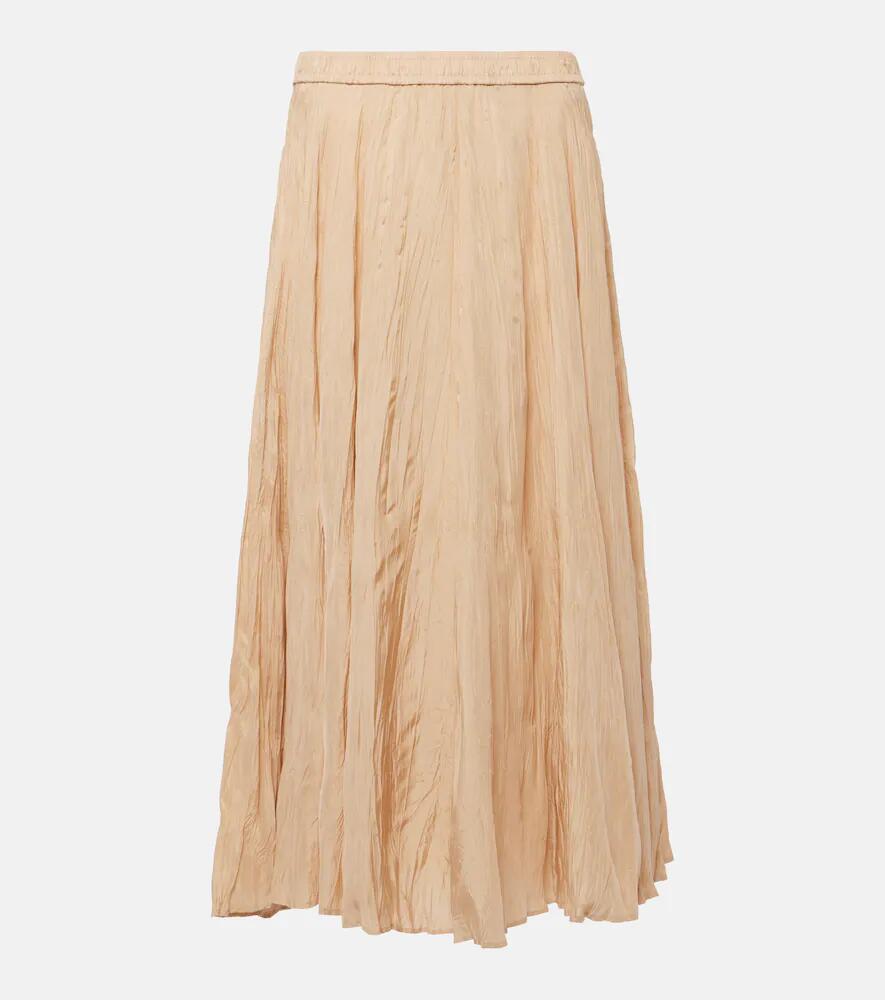 Joseph Sully pleated habotai silk midi skirt Cover