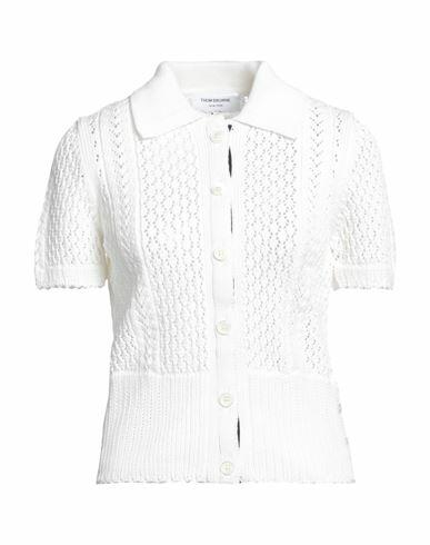 Thom Browne Woman Cardigan Off white Cotton Cover