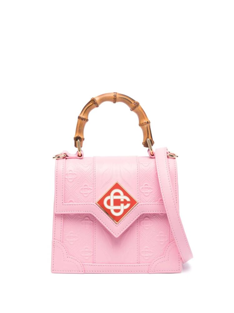 Casablanca mini Jeanne leather bag - Pink Cover